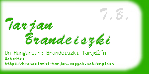tarjan brandeiszki business card